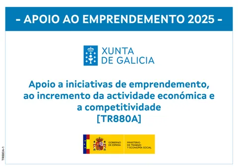 Apoio ao Emprendemento 2025 — Xunta de Galicia, TR880A
